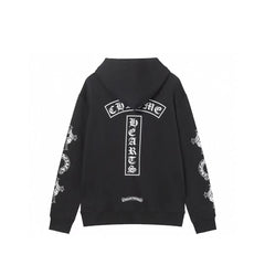 Chrome Hearts Hoodie - Black Street Style Embroidered Sweatshirt 851